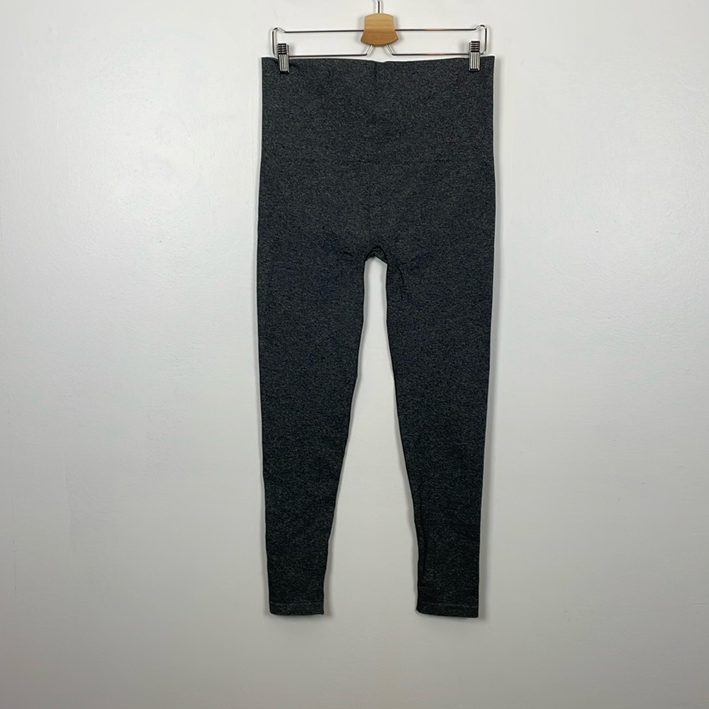 SPANX Womens 2XTG Gray Leggings Stretch Pull-On Fitted Seamless Plus Size Pants